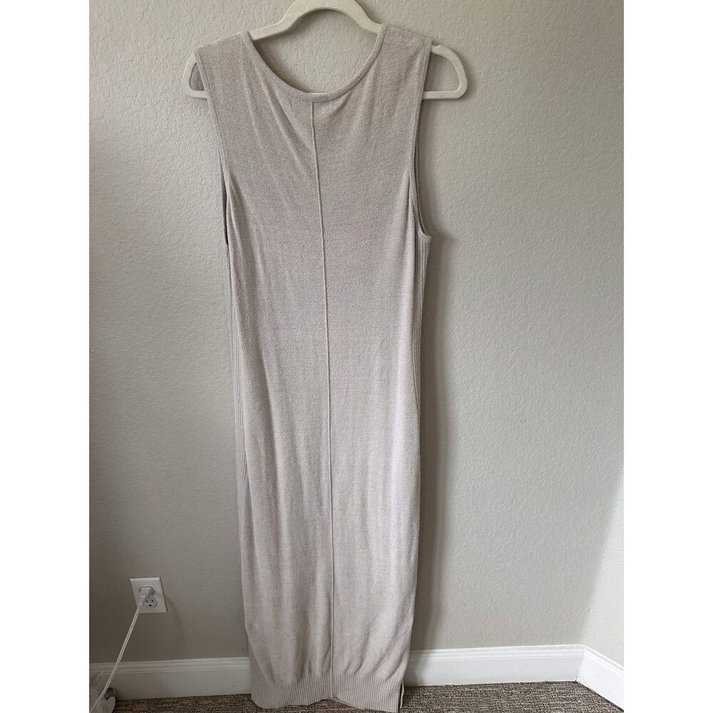 Barefoot Dreams CozyChic Ultra Lite Tank Maxi Dress Cream Size Large Cozy Resort - Picture 3 of 7